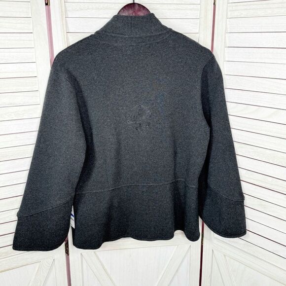 Alfani Bell Sleeve Collared Cardigan Jacket Charcoal Grey XL - Picture 11 of 14